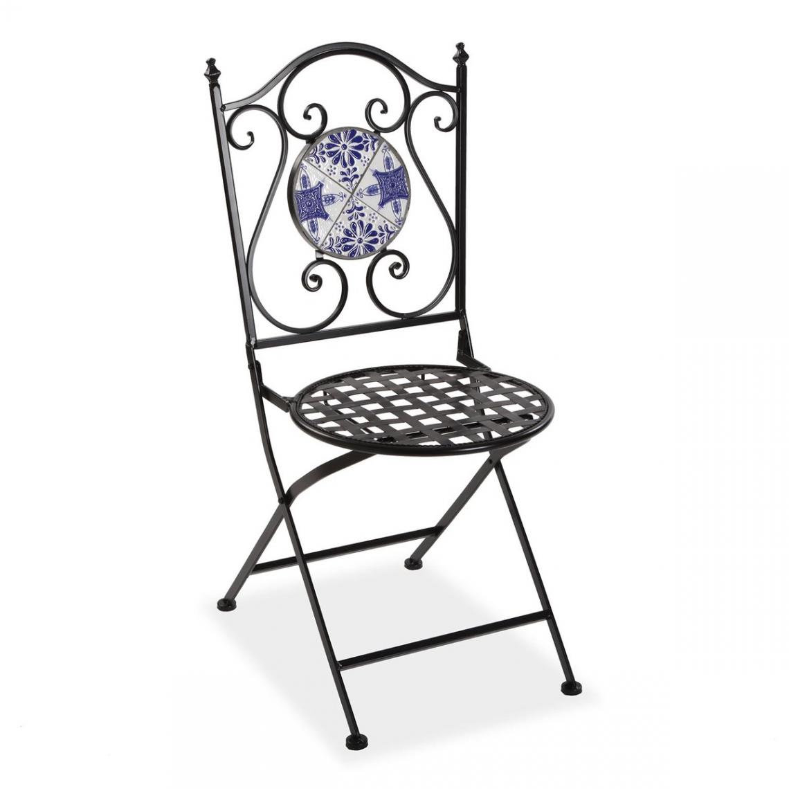 3S. x Home - Chaise De Jardin GREEK Bleu - Chaises de jardin