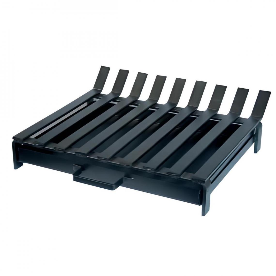 Visiodirect - Grille horizontal avec tiroir en Fer forgé coloris Noir - 50 x 45 cm - Accessoires barbecue