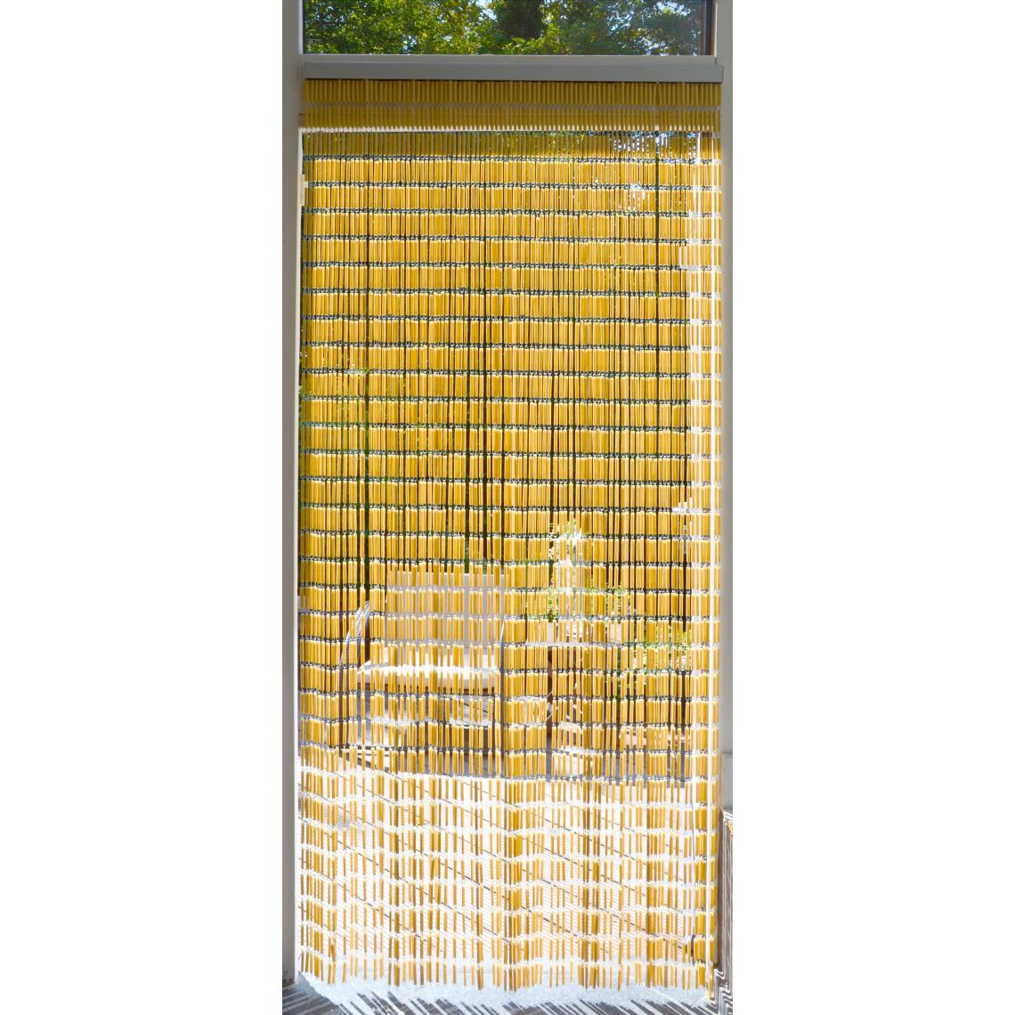 Confortex - Rideau portière Tube 100x232 cm Beige - Moustiquaire Fenêtre