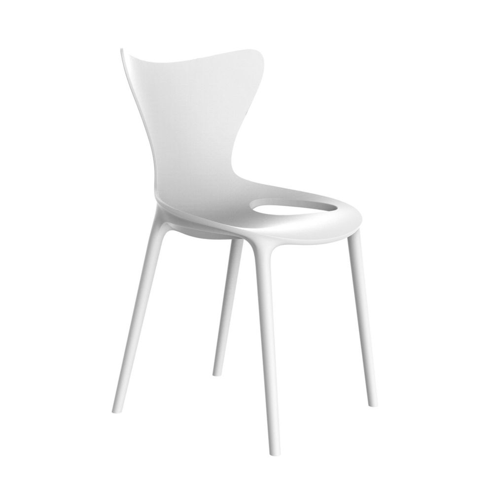 Vondom - Chaise Love - simple - blanc - Chaises de jardin