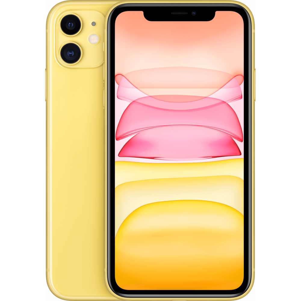 Apple - iPhone 11 - 64 Go - MWLW2ZD/A - Jaune - iPhone