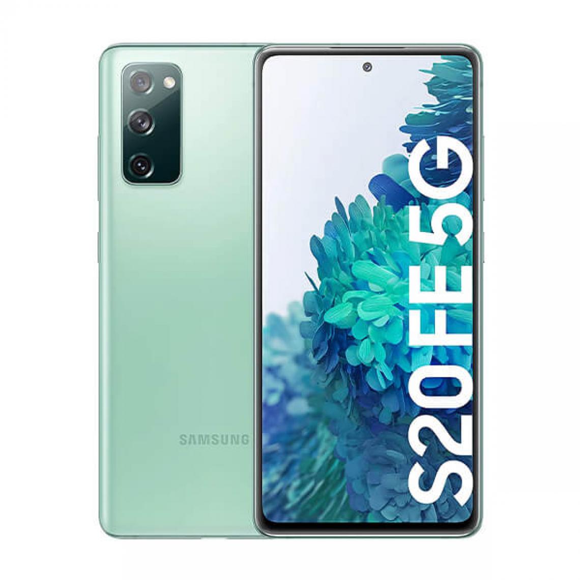 Samsung - Samsung Galaxy S20 FE 5G 6Go/128Go Vert (Cloud Mint) Dual SIM G781B - Smartphone Android