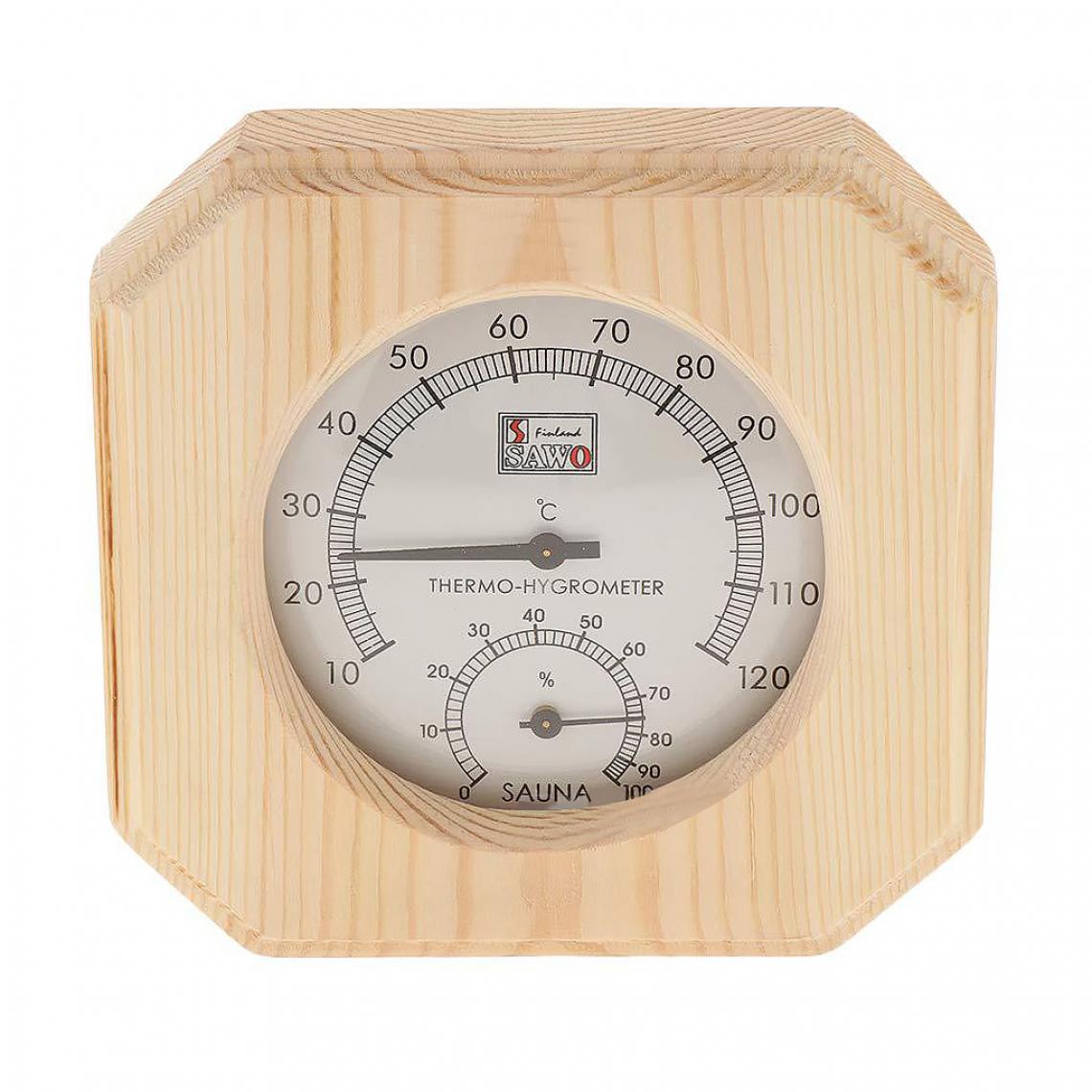 marque generique - 2in1 En Bois Thermomètre Hygromètre Intérieur Outils Humidité Appareils de Mesure Équipement de Sauna Sauna Outils - Saunas traditionnels