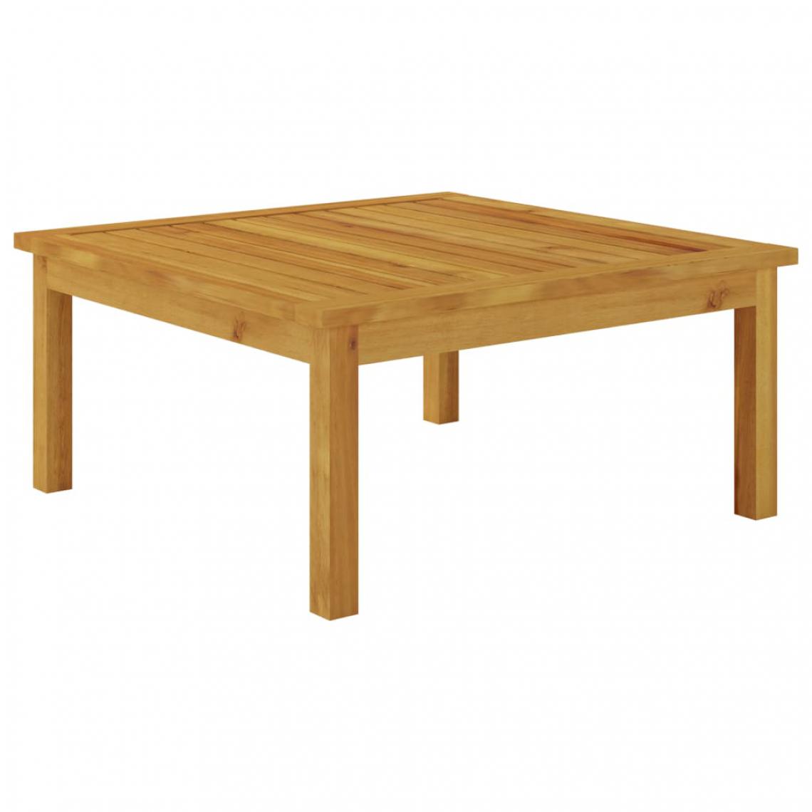 Vidaxl - vidaXL Table de salon de jardin 63x63x30 cm Bois solide d'acacia - Ensembles canapés et fauteuils