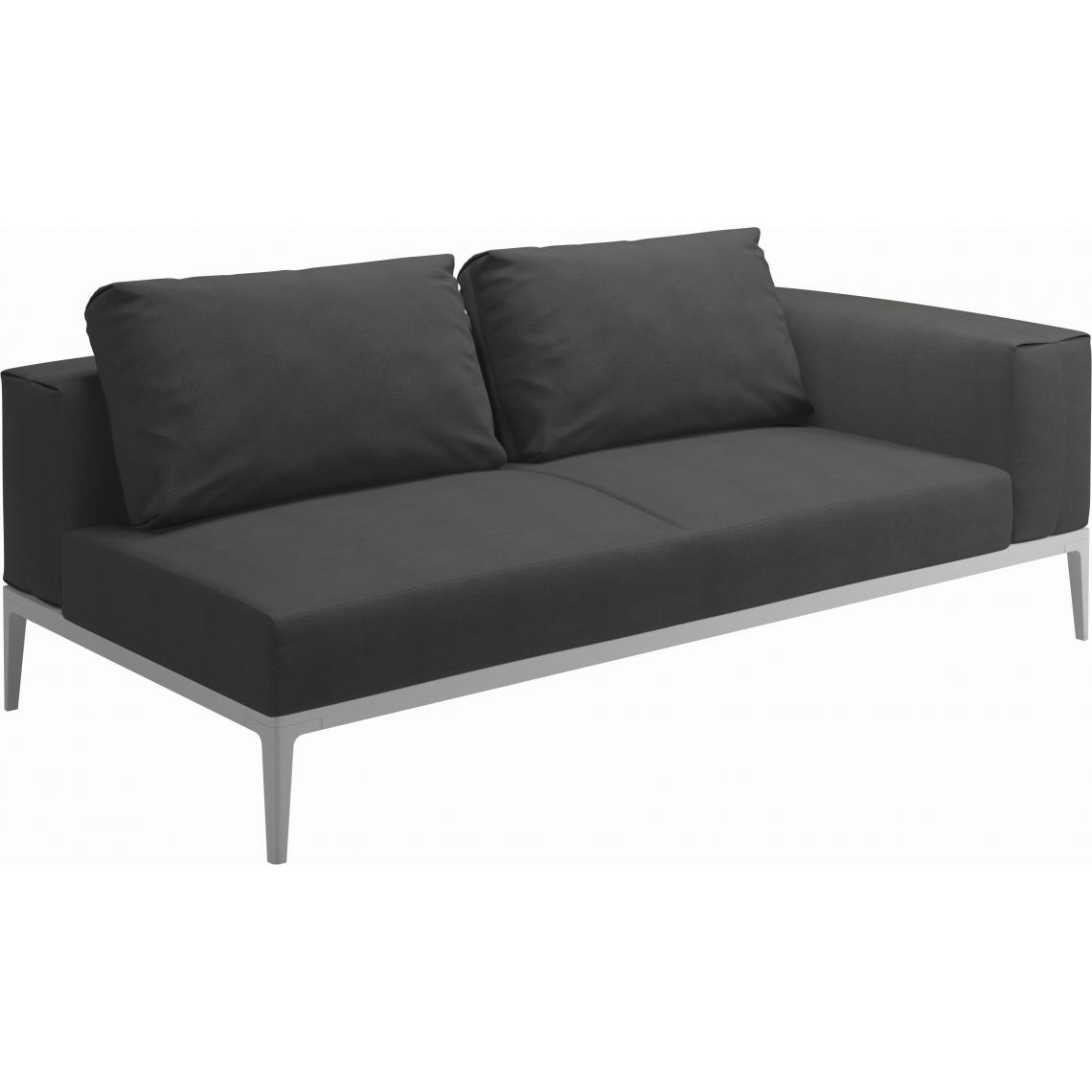 Gloster - Sofa Grid - Blend Coal - blanc - Ensembles canapés et fauteuils