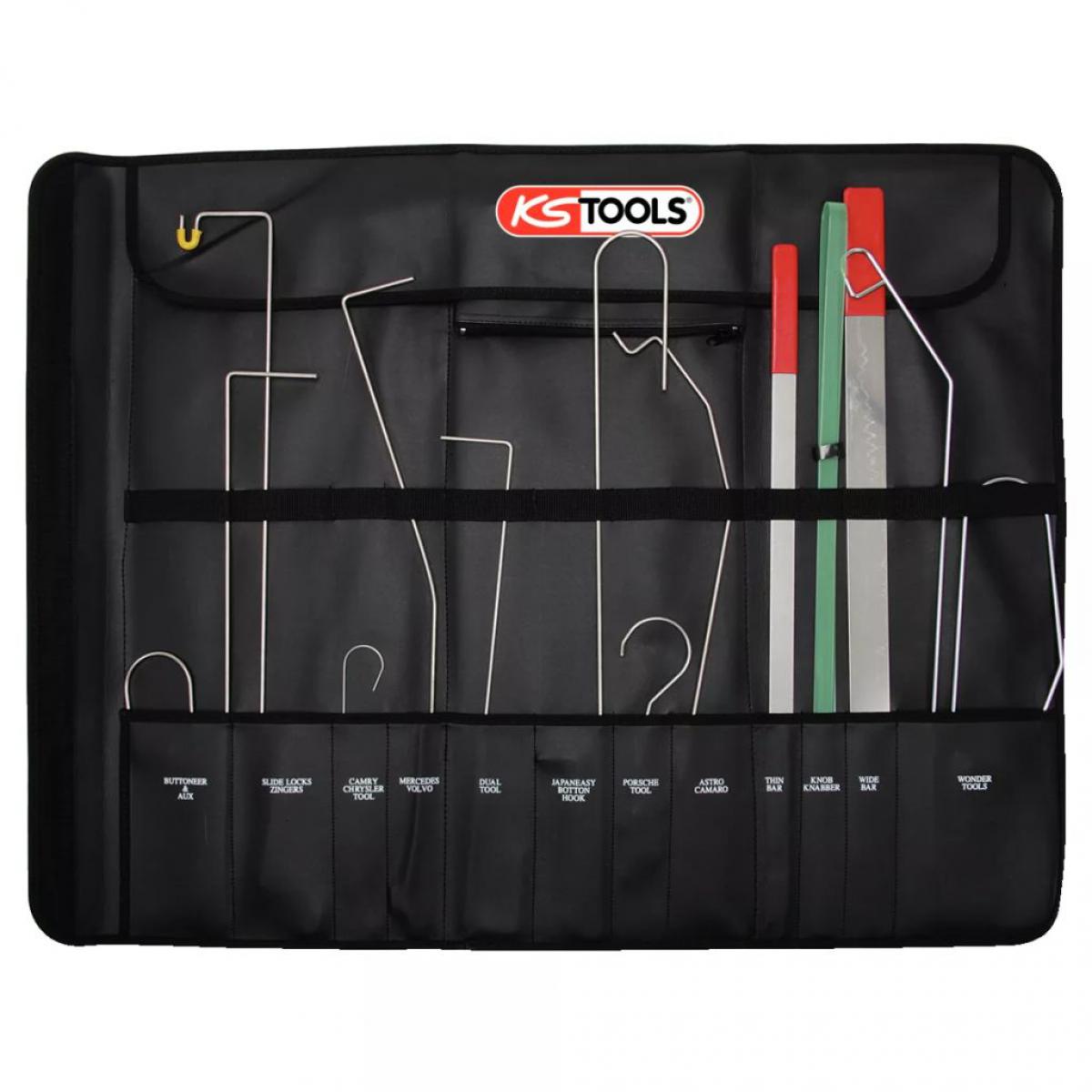 Ks Tools - KS Tools Jeu d'outils pour ouvrir les portières 16 pièces - Porte de garage