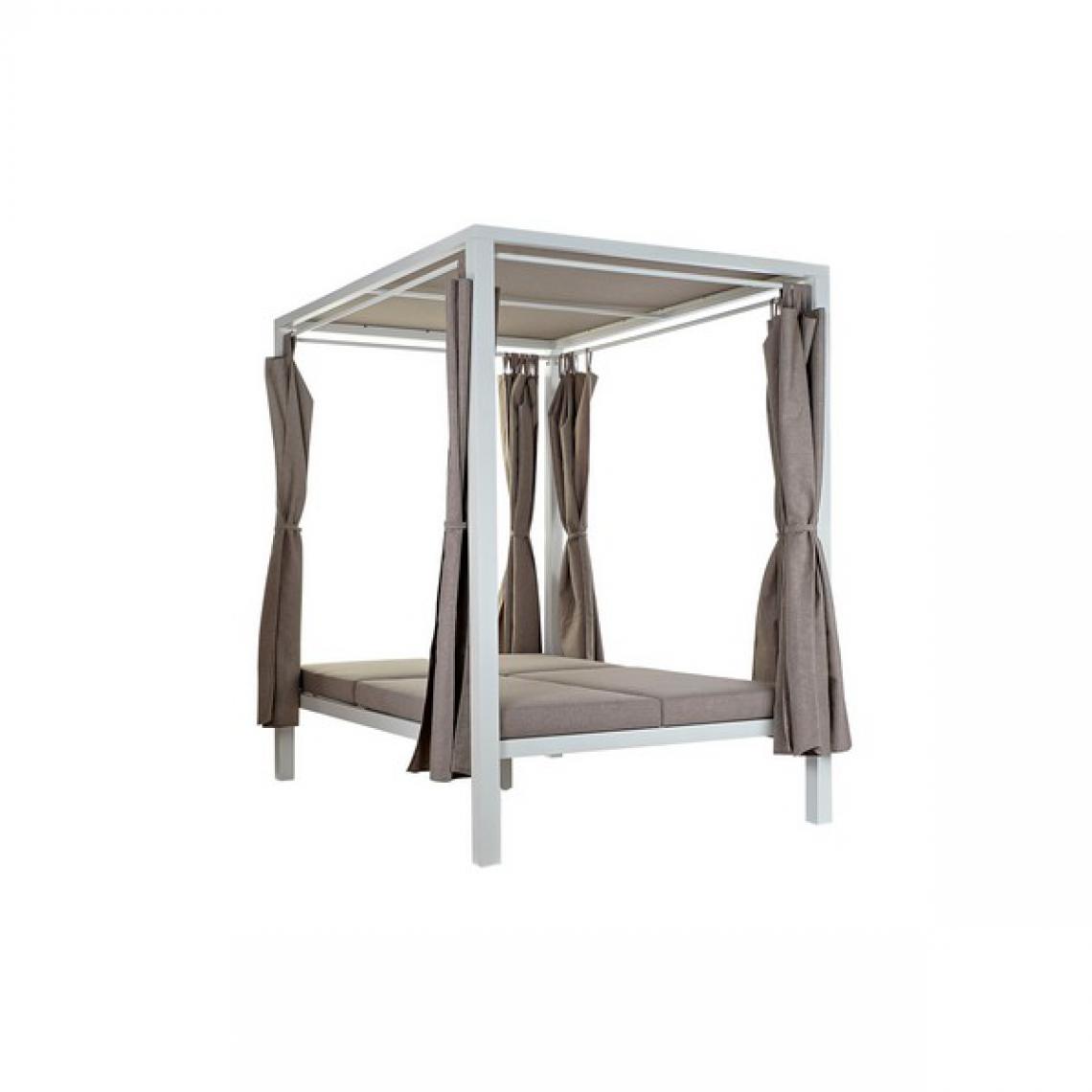 Unknown - Lit de jardin DKD Home Decor Polyester Aluminium (208 x 188 x 205 cm) - Ensembles canapés et fauteuils
