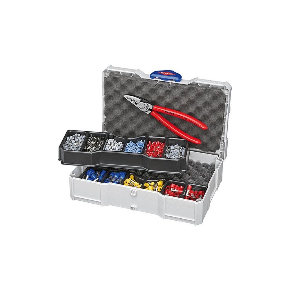 Knipex - Coffret de sertissage pour cosses 1191 pièces, pour section de conducteur : 0,5-16 mm² - Coffrets outils
