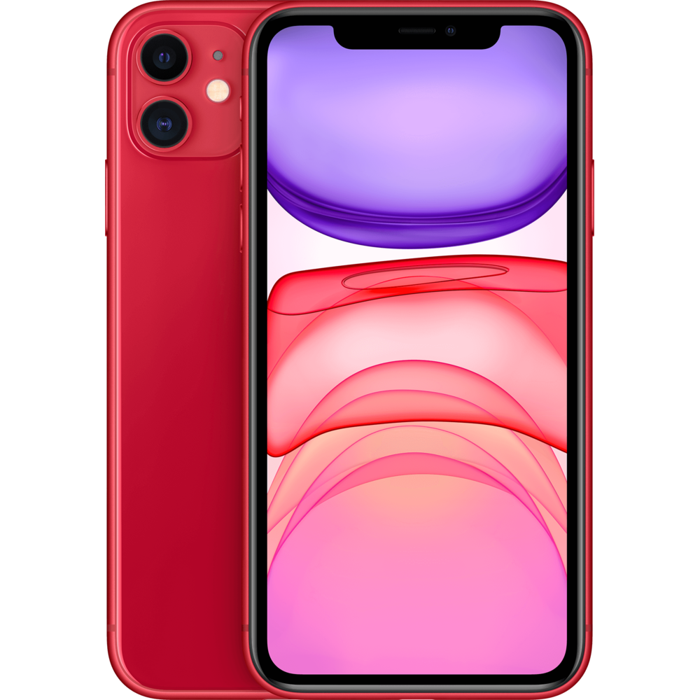 Apple - iPhone 11 - 64 Go - MWLV2ZD/A - PRODUCT RED - iPhone