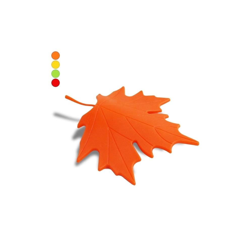 Totalcadeau - Bloc-porte feuille d'automne stop porte orange - Bloc-porte