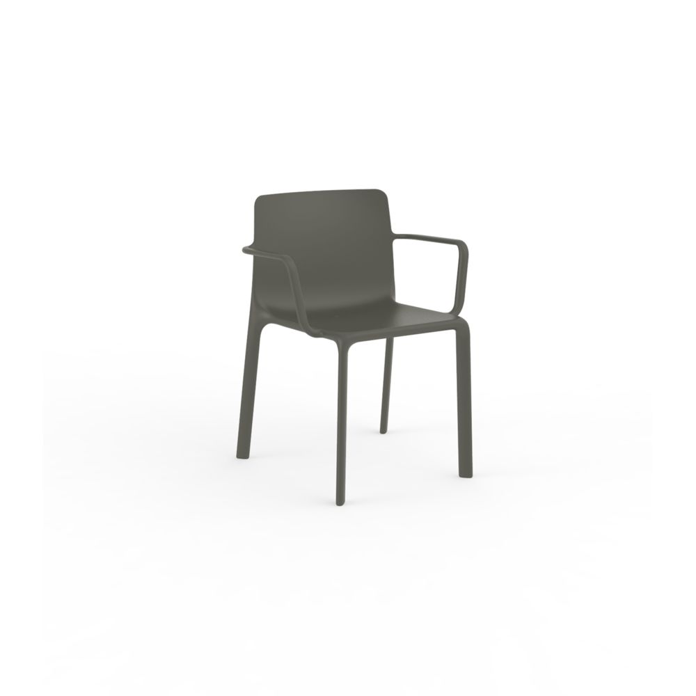 Vondom - Chaise avec accoudoirs KES - gris - Chaises de jardin