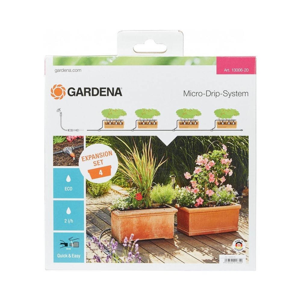 Gardena - GARDENA Système de goutte-à-goutte pour jardinière Expansion Set 13006-20 - Consommables pour outillage motorisé