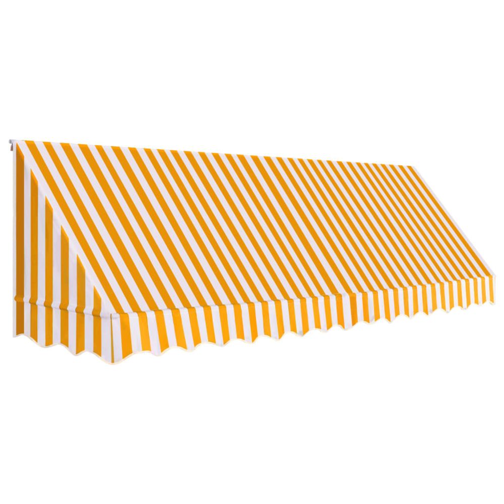 marque generique - Icaverne - Stores extérieurs selection Auvent de bistro 400x120 cm Orange et blanc - Store banne