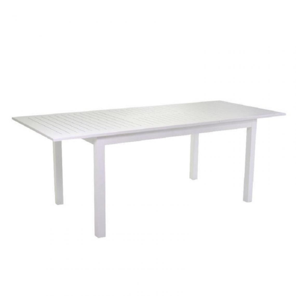 Webmarketpoint - Table de jardin extensible en aluminium blanc cm 90 x 210/280 xh 73 - Tables de jardin