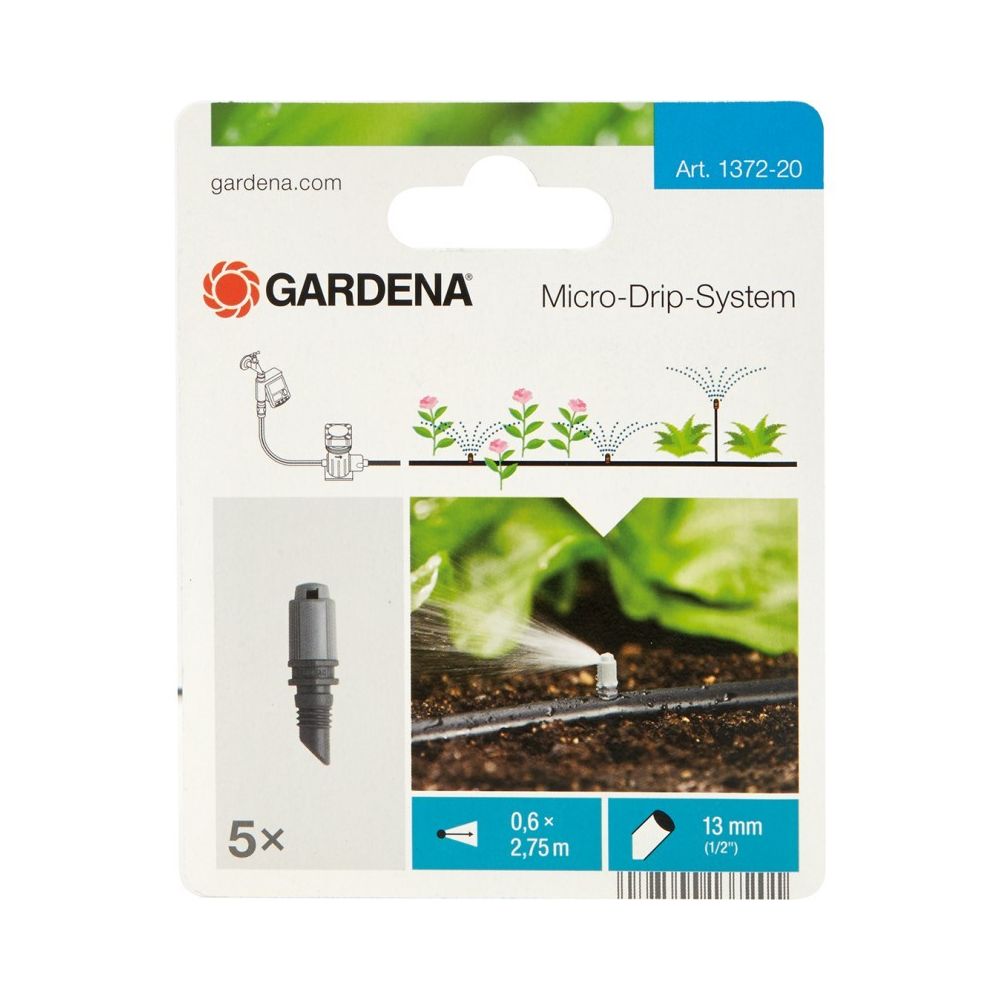 Gardena - Gardena Micro-asperseur de fin de ligne Micro-Drip-System Noir/Gris 35 x 20 x 19 cm - 5 pièces - Consommables pour outillage motorisé