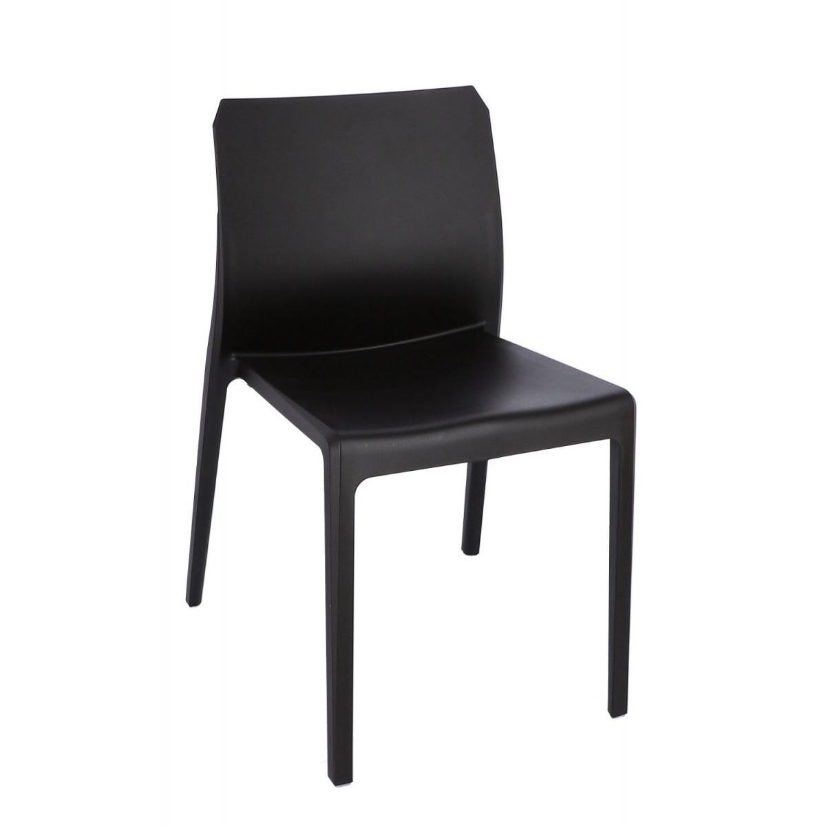 Jan Kurtz - Chaise empilable Mia - noir - Chaises de jardin