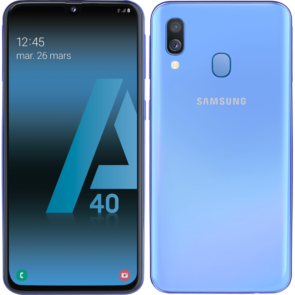 Samsung - Galaxy A40 - 64 Go - Bleu - Smartphone Android