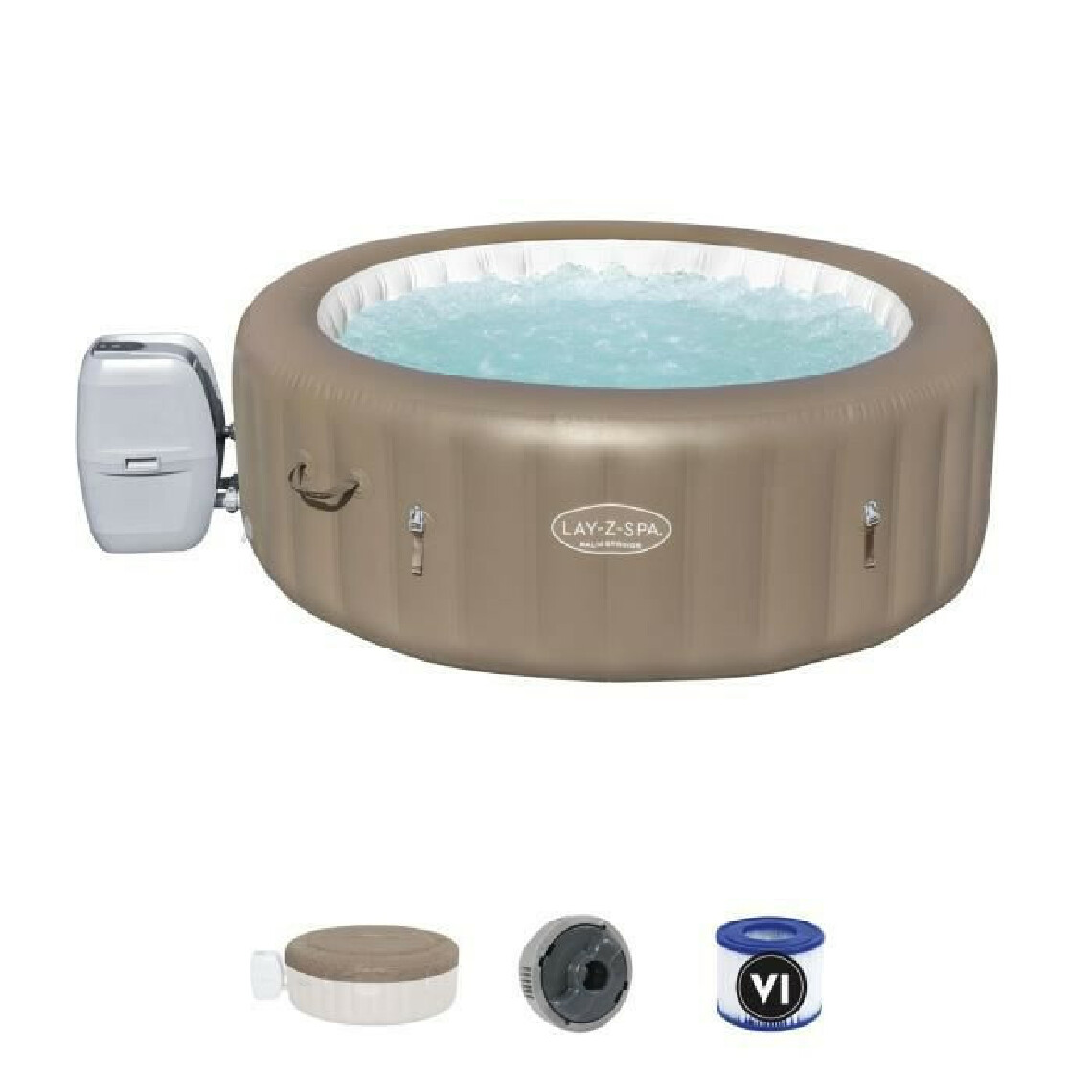 Bestway - Hydromassage gonflable Lay-Z SPA Palm Spring Airjet 6 personnes Bestway 196x71cm 60017 - Spa gonflable