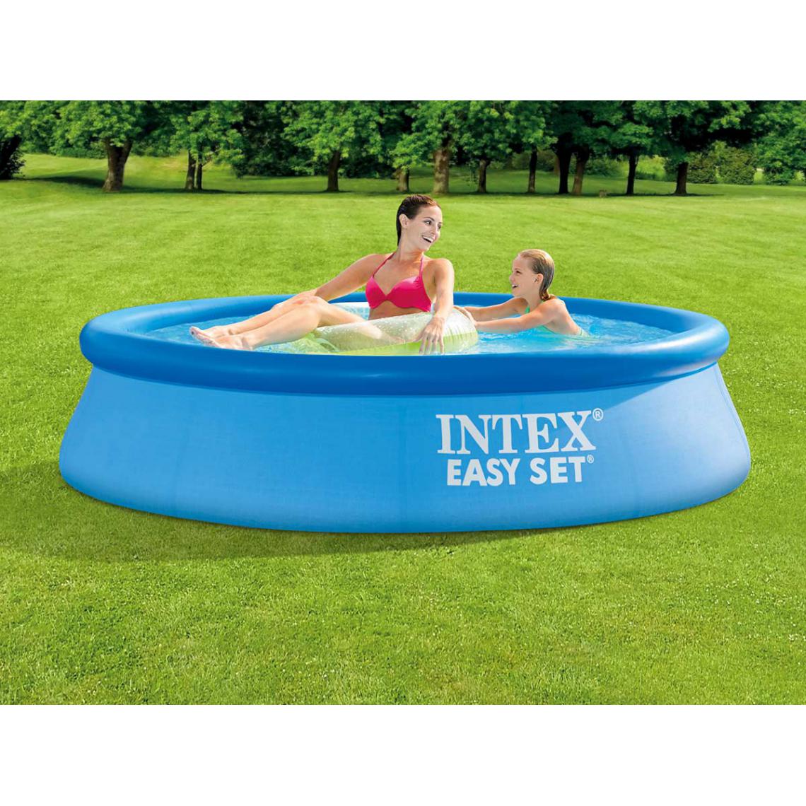 Intex - Intex Piscine gonfable 244 x 61cm bassin familiale pour enfants jardin terrasse - Piscines autoportantes