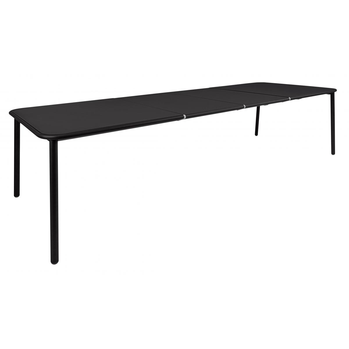 Emu - Table en aluminium Yard - L (extractible) - noir - Tables de jardin