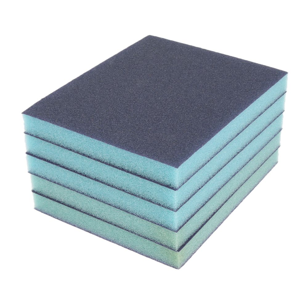 marque generique - 5 pièces éponge / grain moyen ponçage bleu petite surface de polissage, grain 120 - Ponceuses vibrantes