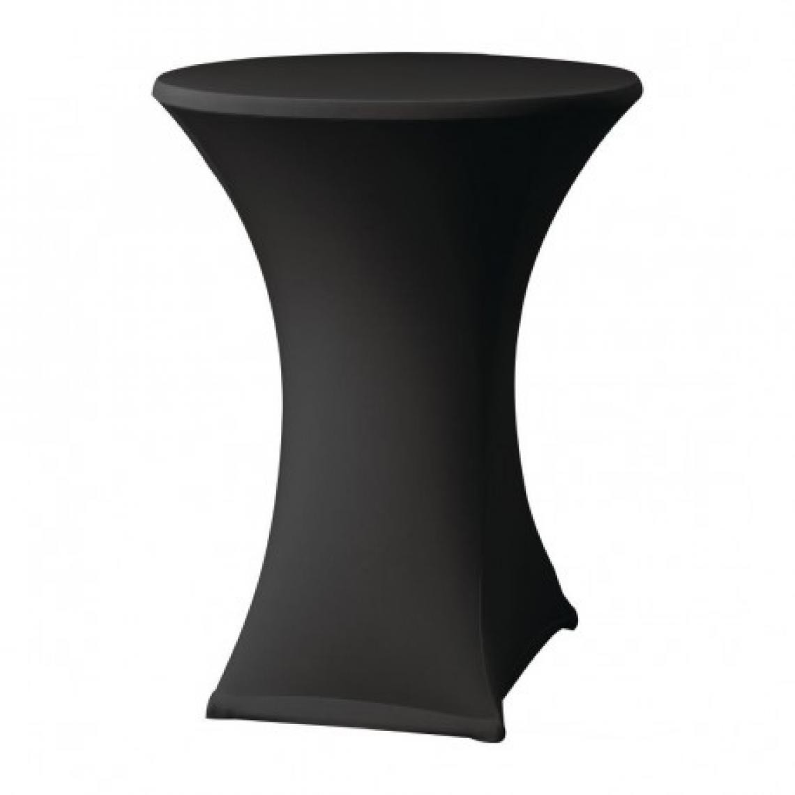 Materiel Chr Pro - Housse de table extensible noire D2 Samba pour mange-debout - Fauteuil de jardin