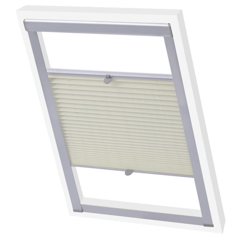 marque generique - Stylé Habillages de fenêtre ensemble Alofi Store plissé Couleur crème MK06 - Store compatible Velux