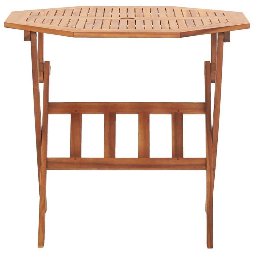Icaverne - Icaverne - Tables de jardin collection Table pliable de jardin 90x75 cm Bois d'acacia massif - Tables de jardin