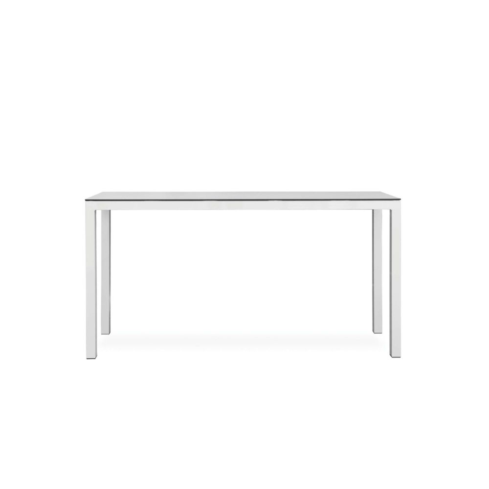 Todus - Table de bar Leuven - gris foncé - 60 x 120 cm - bleu - Tables de jardin