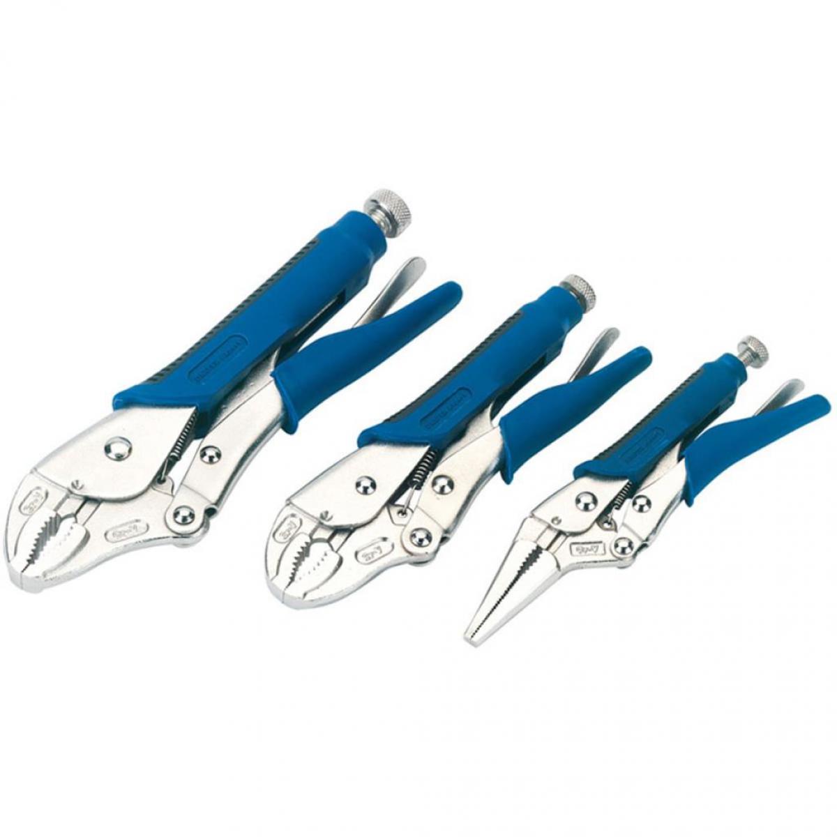 Draper Tools - Draper Tools Jeu de pinces-étaux 3 pièces Bleu 88293 - Accessoires barbecue