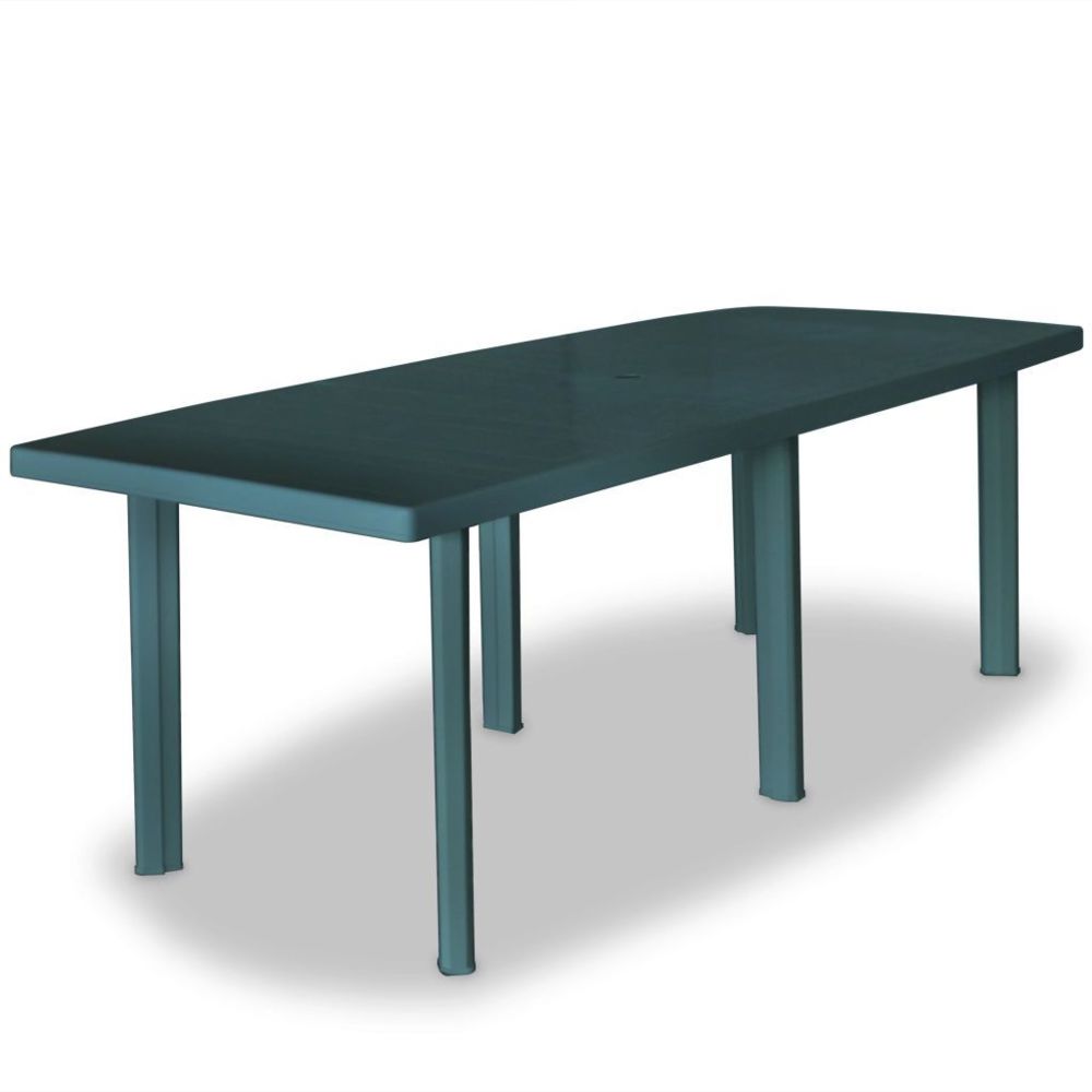 Uco - UCO Table de jardin Vert 210 x 96 x 72 cm Plastique - Tables de jardin