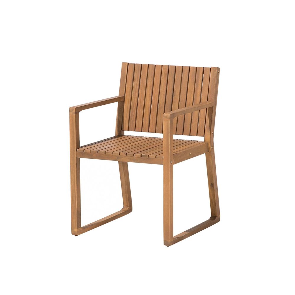 Beliani - Chaise de jardin en bois SASSARI - Chaises de jardin