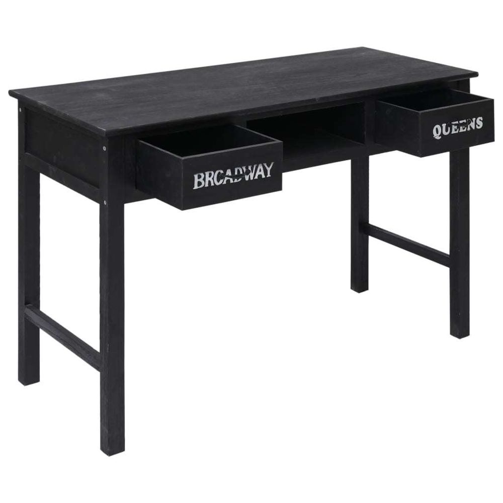 marque generique - Icaverne - Tables d'appoint reference Table console Noir 110x45x76 cm Bois - Tables de jardin