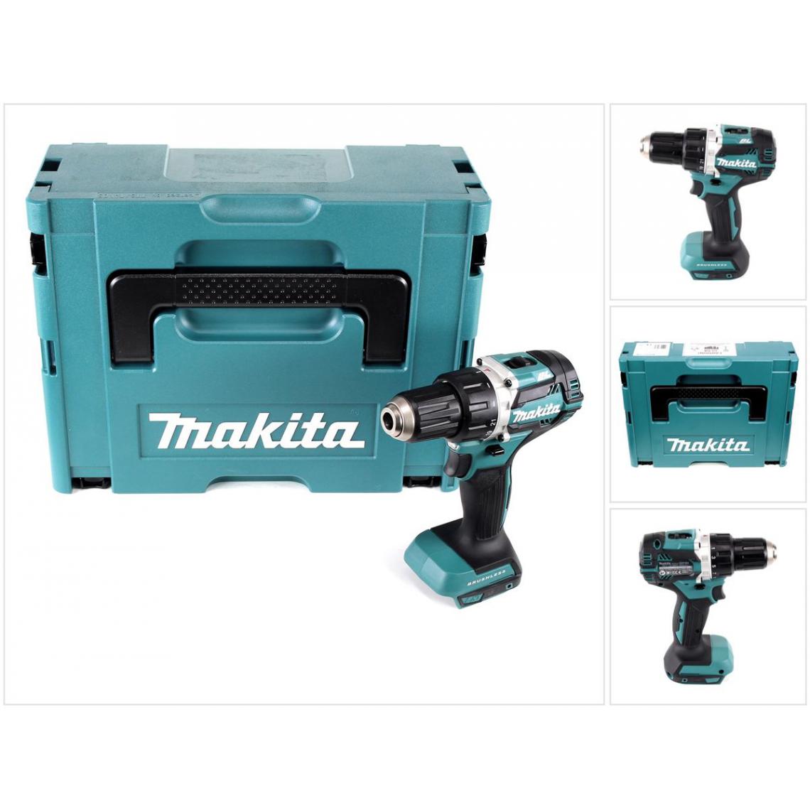 Makita - Makita DDF 484 ZJ 18 V Perceuse visseuse sans fil Brushless 54 Nm avec boîtier Makpac - sans Batteries, ni Chargeur - Perceuses, visseuses sans fil
