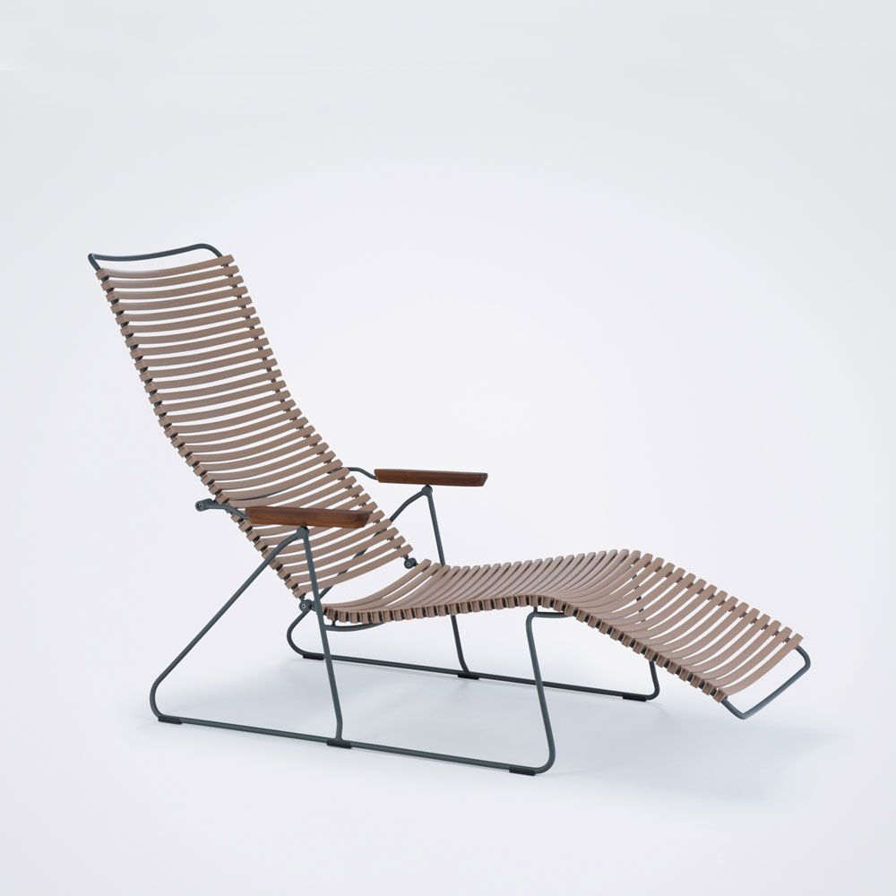 Houe - Chaise longue Click Sunlounger - sable - Chaises de jardin