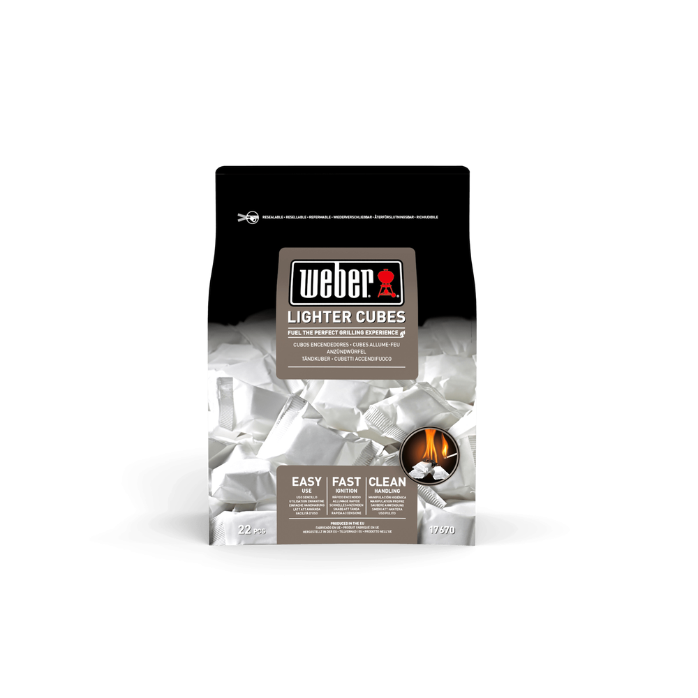 Weber - Cubes allume-feux blancs Weber - Boîte de 22 cubes - Accessoires barbecue