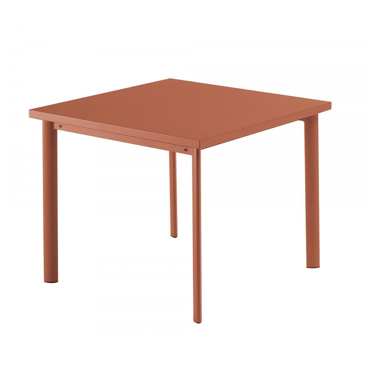 Emu - Table Star - 90 x 90 cm - rouge - Tables de jardin