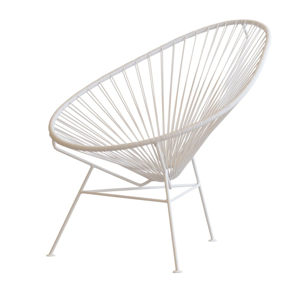Ok Design - Chaise Acapulco - entièrement blanc - Ensembles canapés et fauteuils