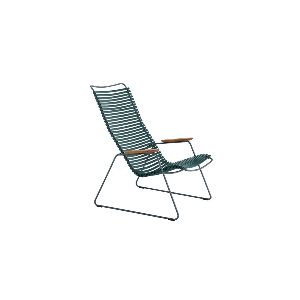 Houe - Chaise Click Lounge - vert foncé - Chaises de jardin