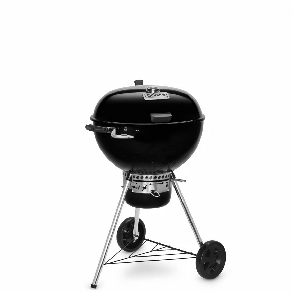 Weber - WEBER Barbecue a charbon Master-Touch GBS Premium E-5770 Charcoal Grill Ø 57 cm - Noir - Barbecue béton