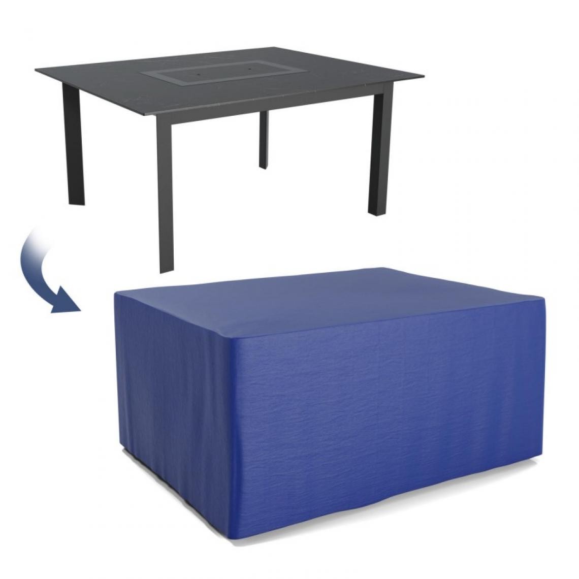 Blumie - Housse de protection extérieure pour table rectangulaire 150x120x74- Ultra résistant - Fauteuil de jardin