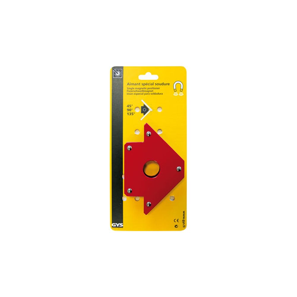 Gys - GYS Positionneur de soudage magnétique 30 x 13,8 x 2,5 cm Rouge - Accessoires de soudure