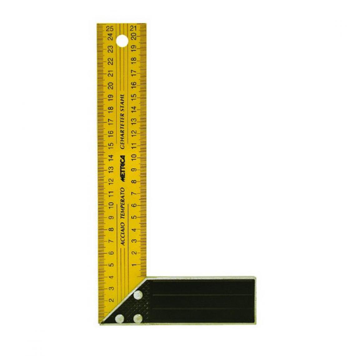 Metrica - Metrica - Equerre de menuisier jaune 150 mm - 29240 - Équerre étagère