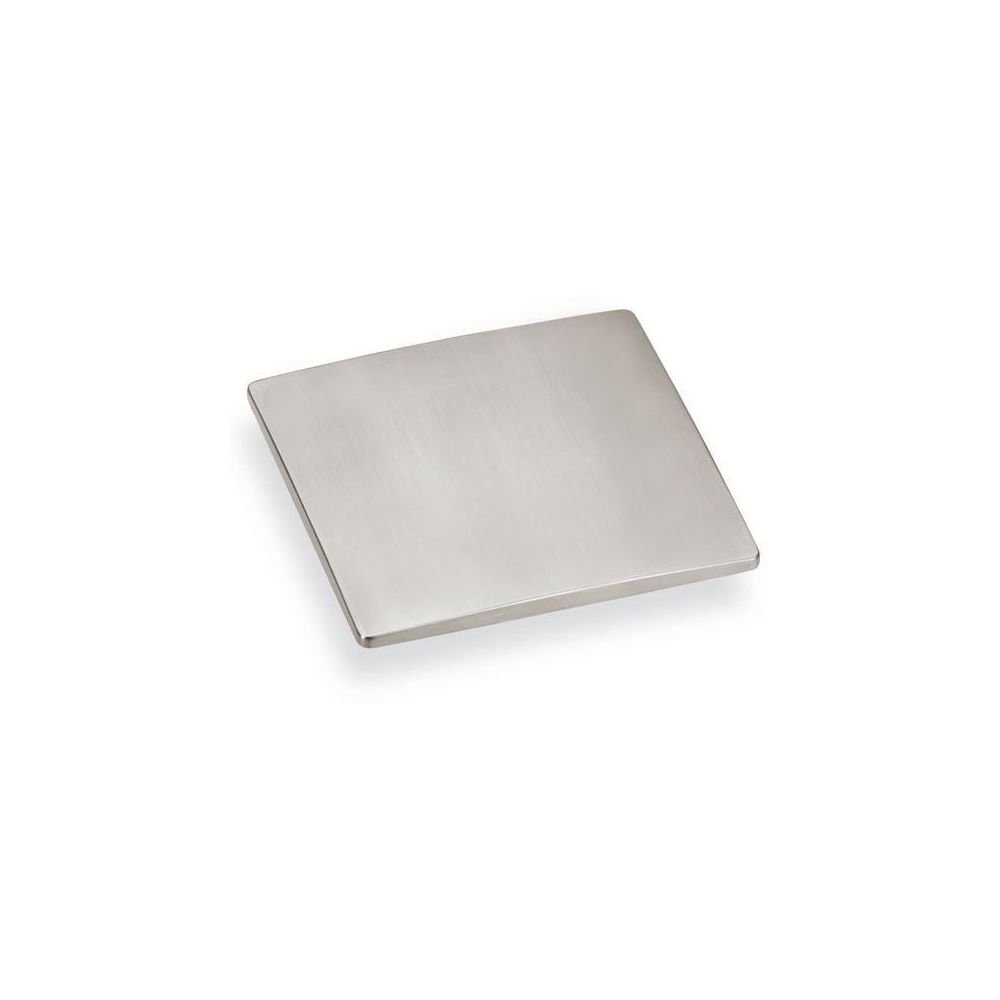 Fosun - Bouton carré zamac - Décor : Nickelé brossé - Section : 50 x 50 mm - : - FOSUN - Poignée de meuble