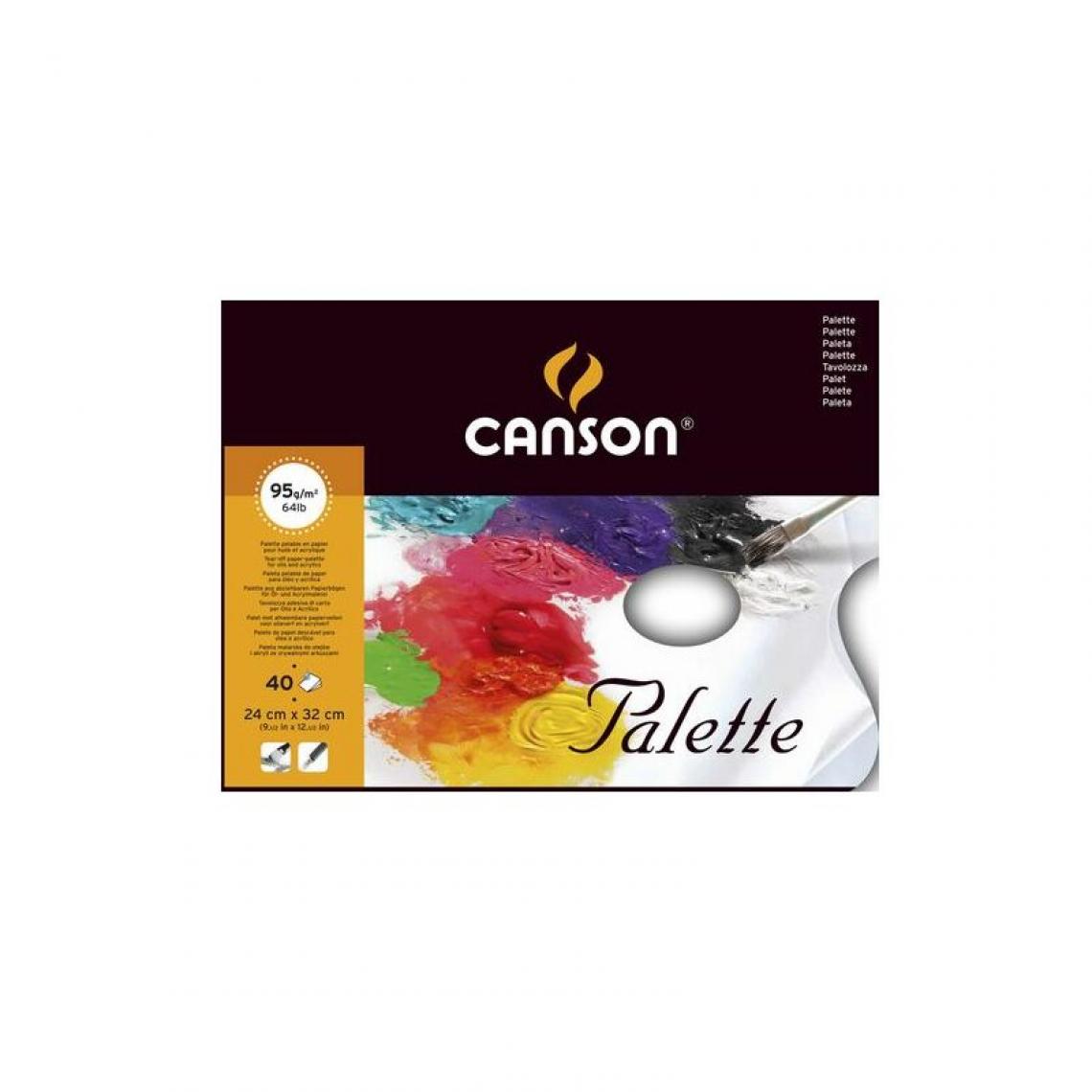 Canson - CANSON Palette, 240 x 320 mm, lisse, 40 feuilles () - Outils et accessoires du peintre