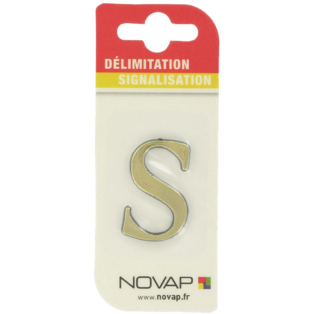 Novap - Adhésif plastique en relief coloris or Novap S - Extincteur & signalétique