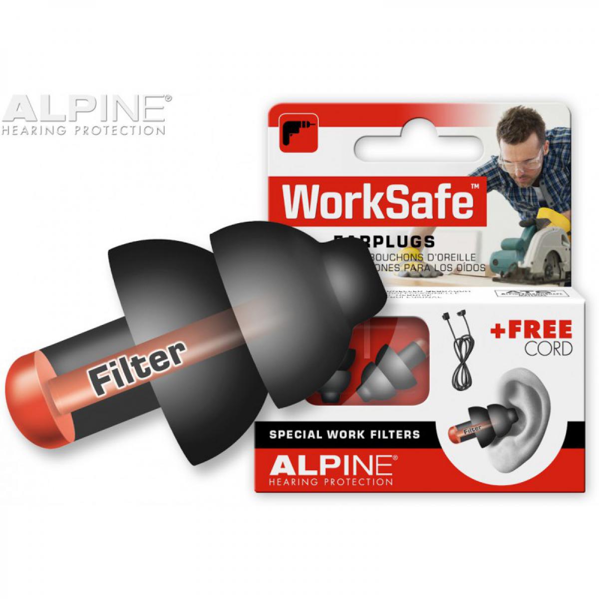 Alpine - Protection Auditive Alpine Travaux Bruyants WorkSafe - Protections corps