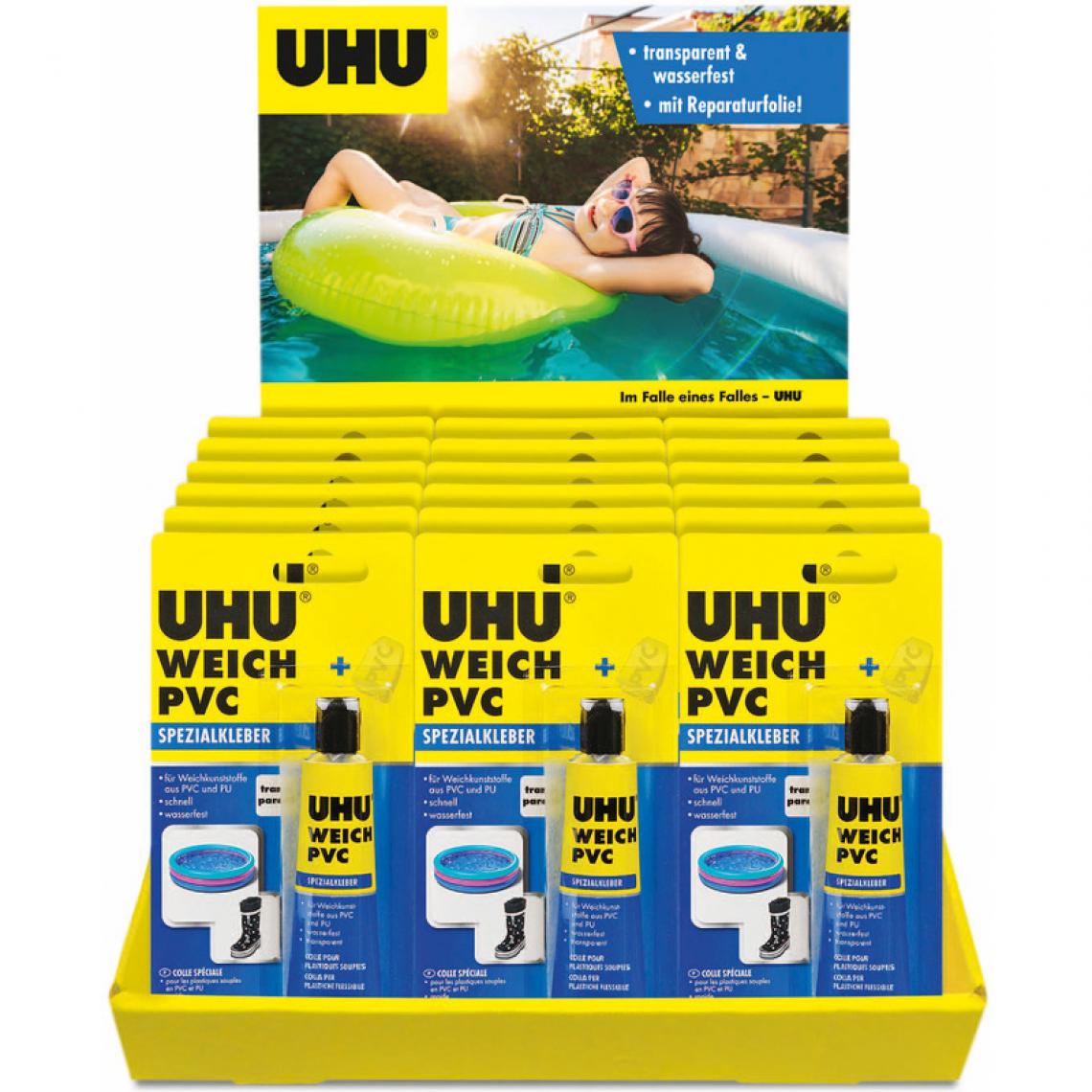 Uhu - UHU Colle spéciale pour PVC souple, tube de 30 g, présentoir () - Colle & adhésif