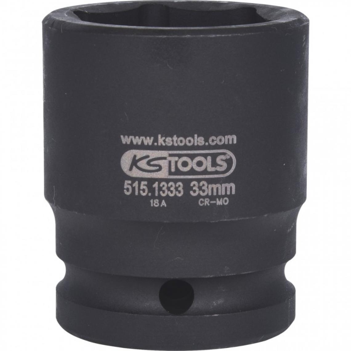 Ks Tools - KS TOOLS 515.1333 Douille à chocs 6 pans 3/4'' 33mm - Clés et douilles