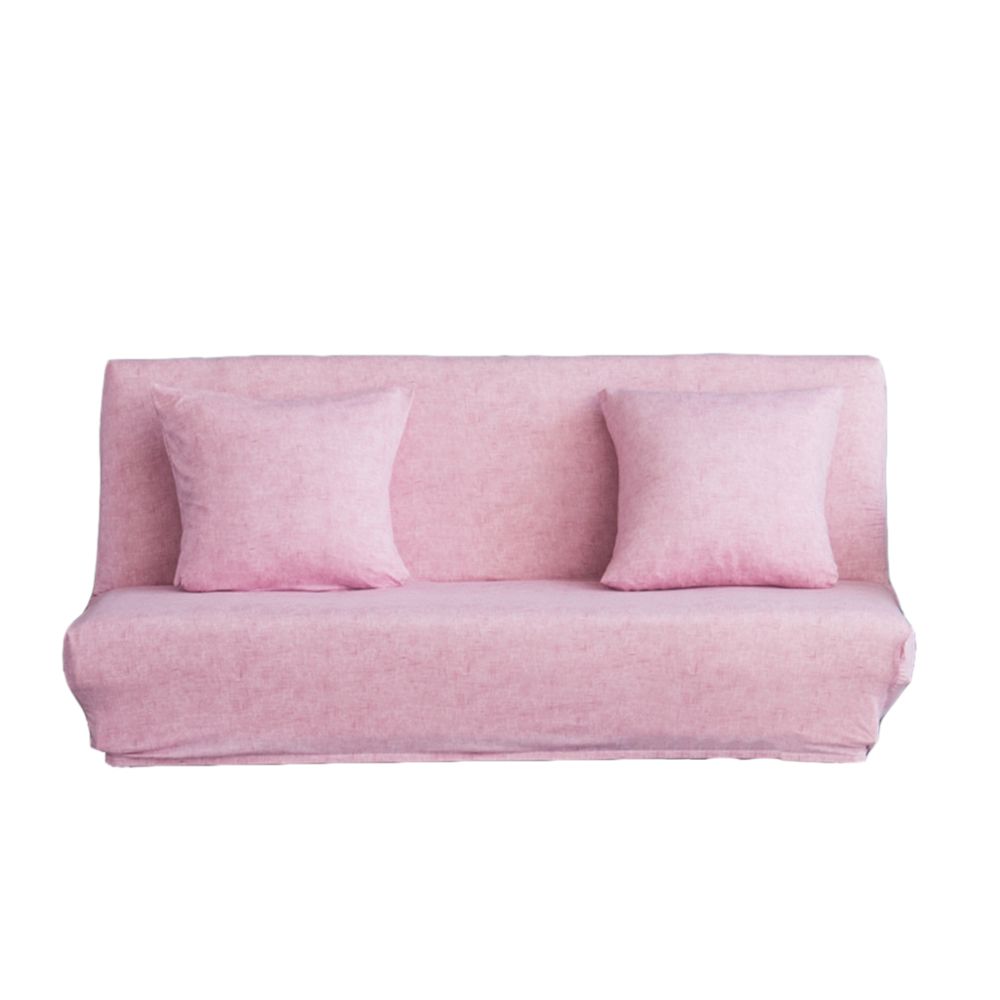marque generique - canapé extensible élastique pliant canapé-lit couvre housse rose l - Tiroir coulissant